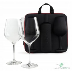 Gigantiškas vyno bokalų rinkinys 860 ml+dėklas