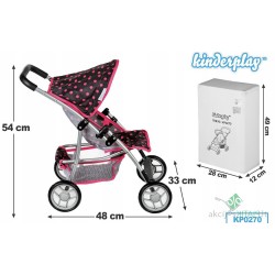 Kinderplay lėlių vežimėlis