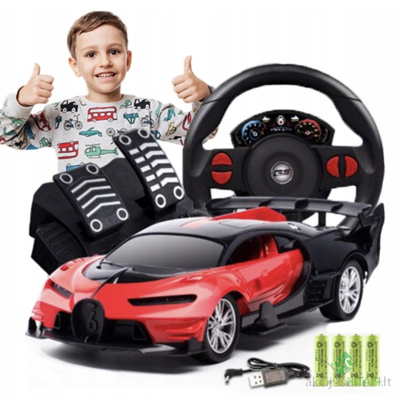 Nuotolinio valdymo automobilis su vairu