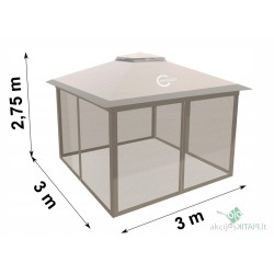 Palapinė 4 sienos 3 x 3 x 2,6 m
