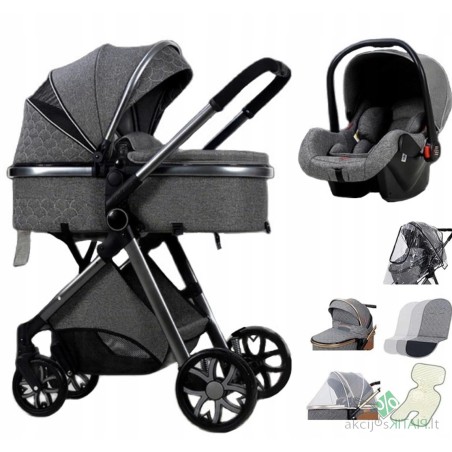 Kūdikių vežimėlis TIARO PREMIUM 3in1