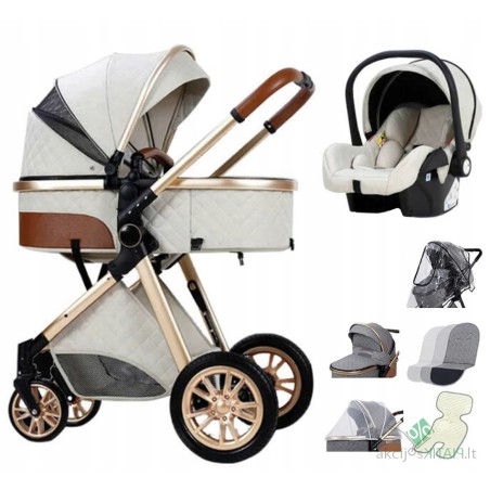 Kūdikių vežimėlis TIARO PREMIUM 3in1