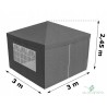 Sodo paviljonas 3 x 3 x 2,5 m