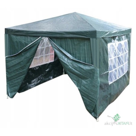 Sodo paviljonas 4 sienos 3 x 3 x 2,5 m
