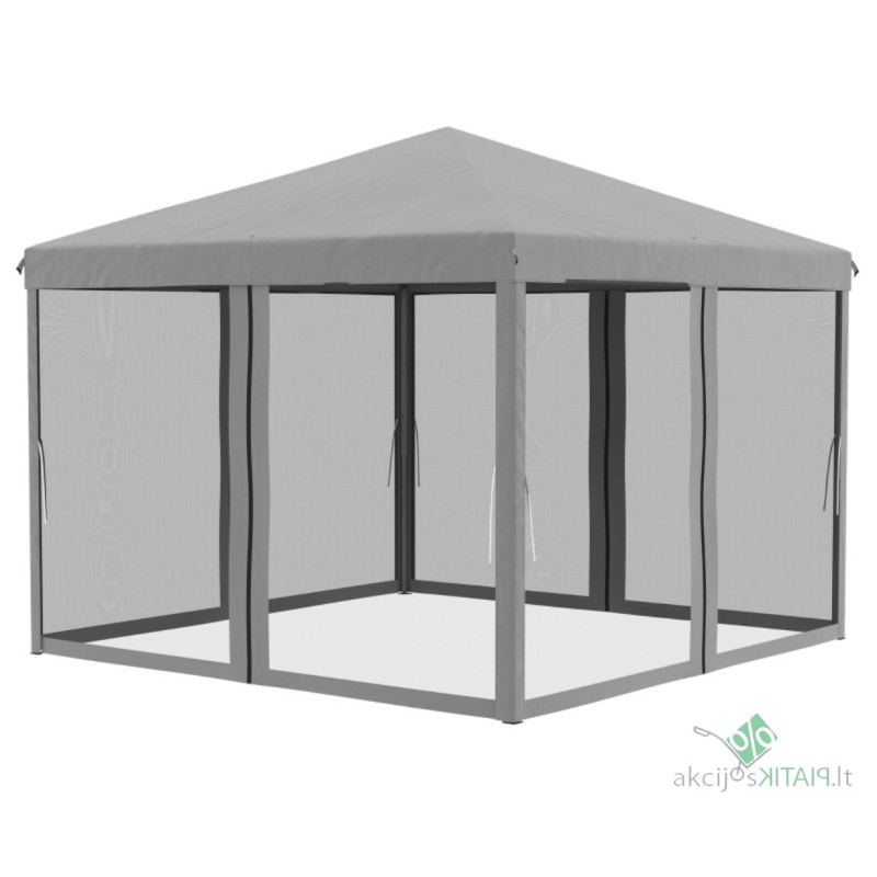 Sodo Paviljonas 4 sienos 2,96 x 2,96 x 2,65 m