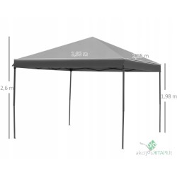 Sodo Paviljonas 4 sienos 2,96 x 2,96 x 2,65 m