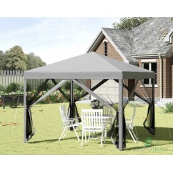 Sodo Paviljonas 4 sienos 2,96 x 2,96 x 2,65 m