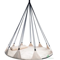 Pakabinamos sodo sūpynės + pagalvėlė 150 x 150