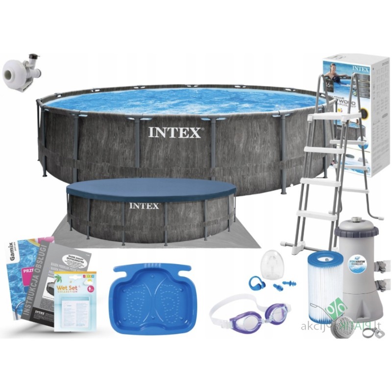 Apvalaus rėmo baseinas Intex 457 x 457 cm