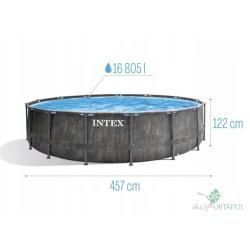 Apvalaus rėmo baseinas Intex 457 x 457 cm