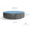Apvalaus rėmo baseinas Intex 457 x 457 cm
