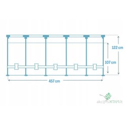 Apvalaus rėmo baseinas Intex 457 x 457 cm