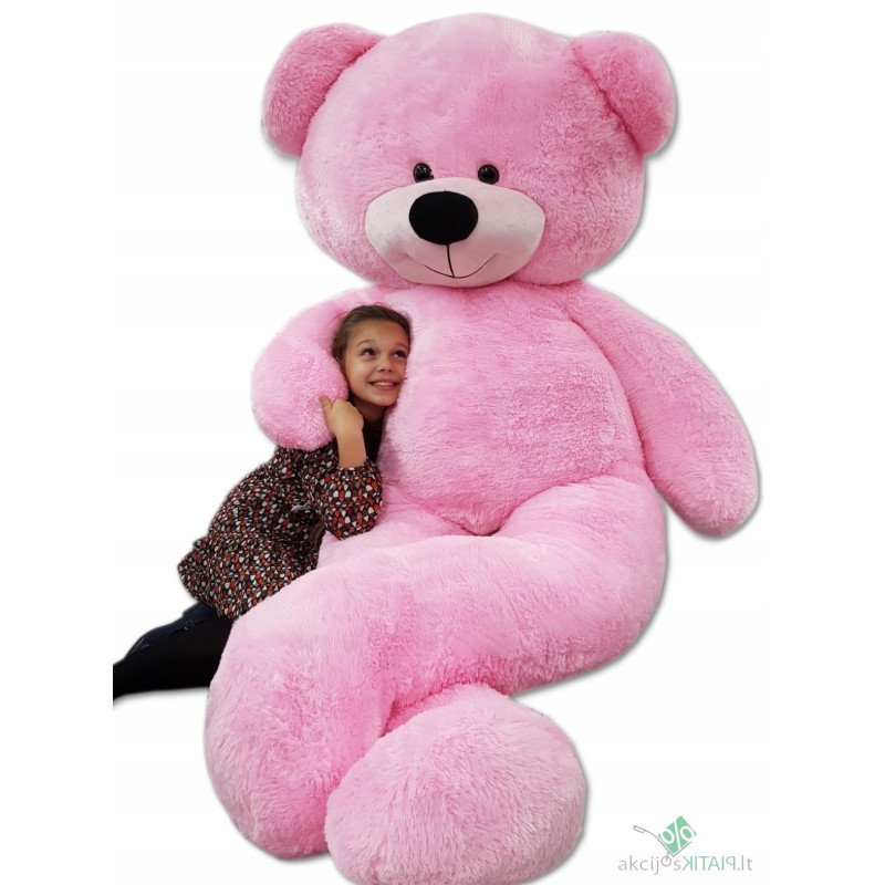 Didelis rožinis meškiukas, 220 cm